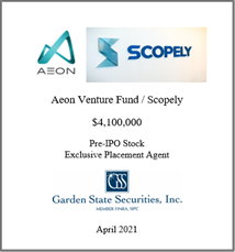 GSS Capital Group selected transaction — Aeon · Apr2021