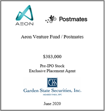 GSS Capital Group selected transaction — Aeon · Jun2020