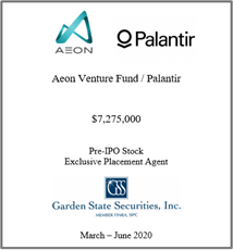 GSS Capital Group selected transaction — Aeon · Marchjun2020