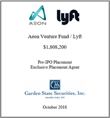 GSS Capital Group selected transaction — Aeon · Oct2018