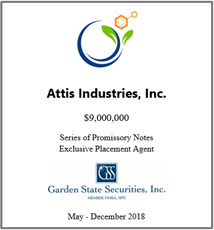 GSS Capital Group selected transaction — Attis · Maydec2018