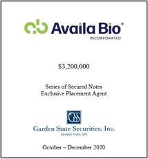 GSS Capital Group selected transaction — Availa · Octdec2020