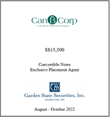 GSS Capital Group selected transaction — Canb · Augoct2022