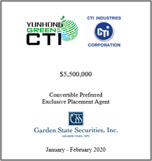 GSS Capital Group selected transaction — Cti · Janfebr2020