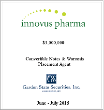 GSS Capital Group selected transaction — Innovus2016