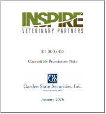GSS Capital Group selected transaction — Inspire · Jan2026