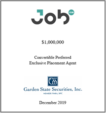 GSS Capital Group selected transaction — Job · Dec2019