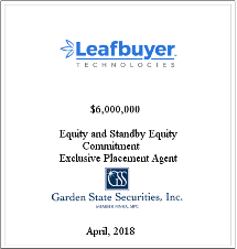 GSS Capital Group selected transaction — Leafbuyer · Apr2018