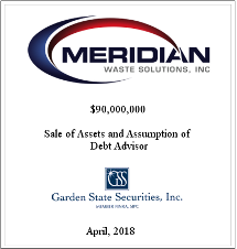 GSS Capital Group selected transaction — Meridian · Apr2018