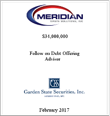 GSS Capital Group selected transaction — Meridian · Febr · 2017