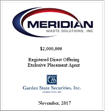 GSS Capital Group selected transaction — Meridian · Nov2017