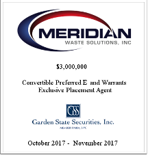 GSS Capital Group selected transaction — Meridian · Oct2017nov2017