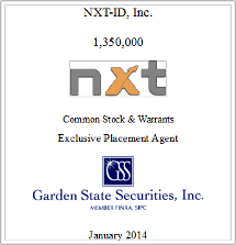 GSS Capital Group selected transaction — Nxt