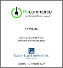 GSS Capital Group selected transaction — Recommerce · Jandec2020
