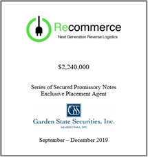 GSS Capital Group selected transaction — Recommerce · Septdec2019