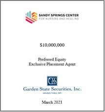 GSS Capital Group selected transaction — Sandy · March2021
