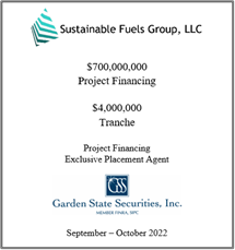 GSS Capital Group selected transaction — Sustainable · Septoct2022