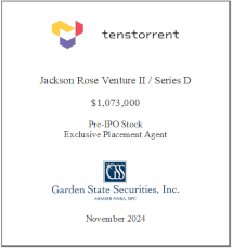 GSS Capital Group selected transaction — Tenstorrent · Nov2024