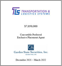GSS Capital Group selected transaction — Tls · Dec2021 · March2022